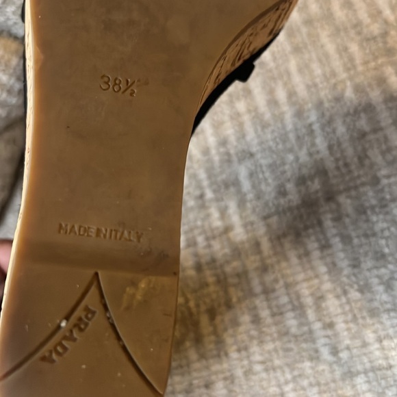 PRADA wedge sandals size 38.5/ 8 - Picture 6 of 7